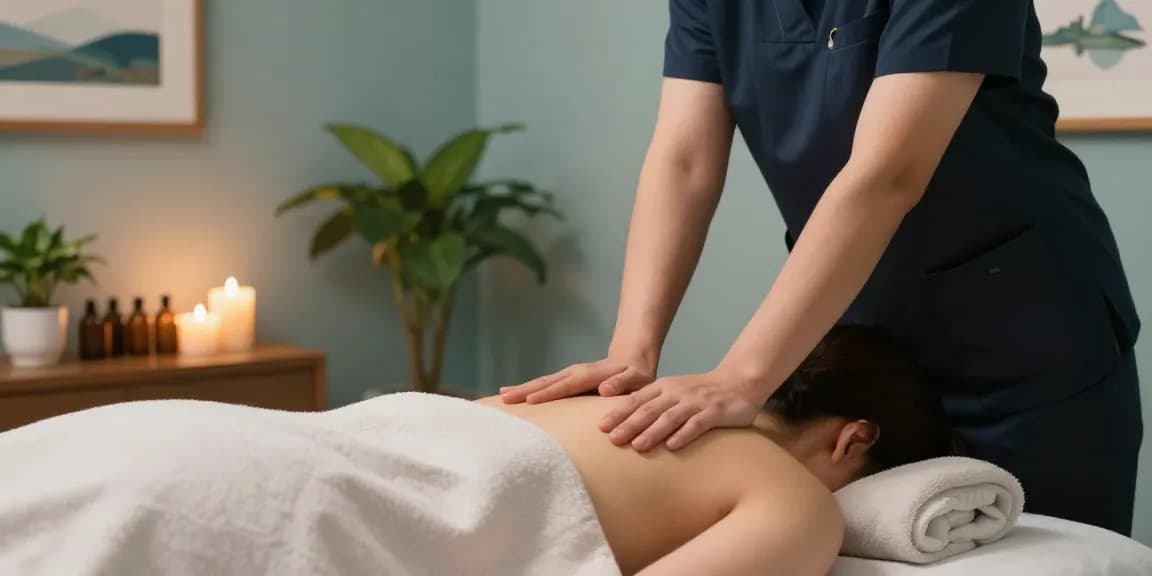 Relaxing massage therapy scene showcasing 서울출장마사지 with soothing ambiance and skilled technique.