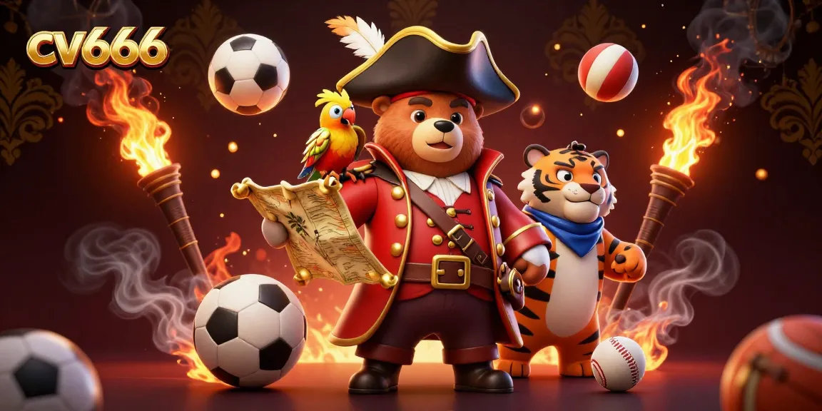 Engage with cv666 online casino gaming featuring vibrant characters and sports betting elements.