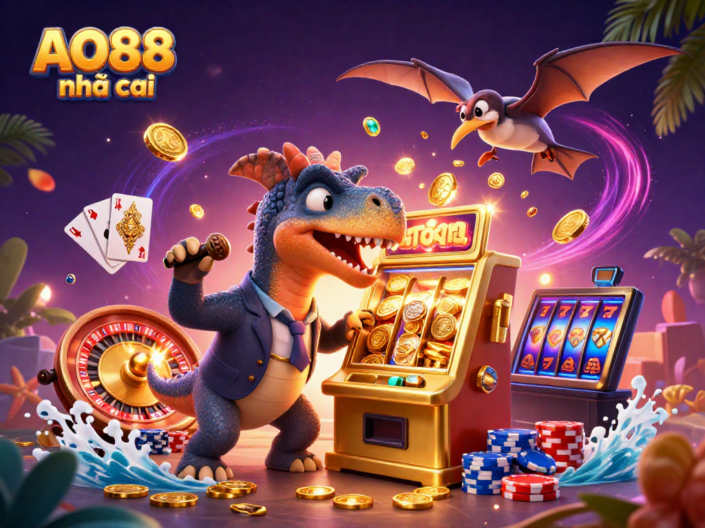 Spin to win at AO88 nhà cái as dinosaurs conquer the casino scene with jackpots and excitement.