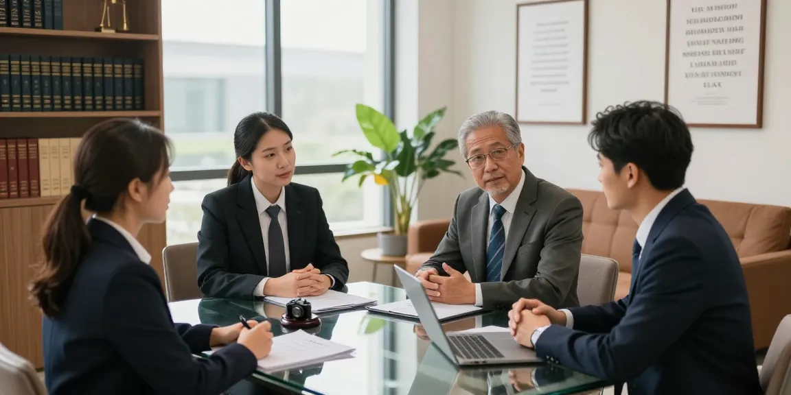 Homepage of J.K. Chaudhary law firm, showcasing a professional lawyer-client consultation
