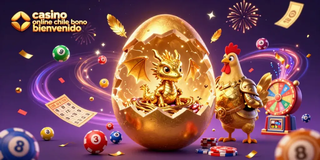 Disfruta del bono de bienvenida en casinos online de Chile con dragones de oro y emocionantes giros de premios.