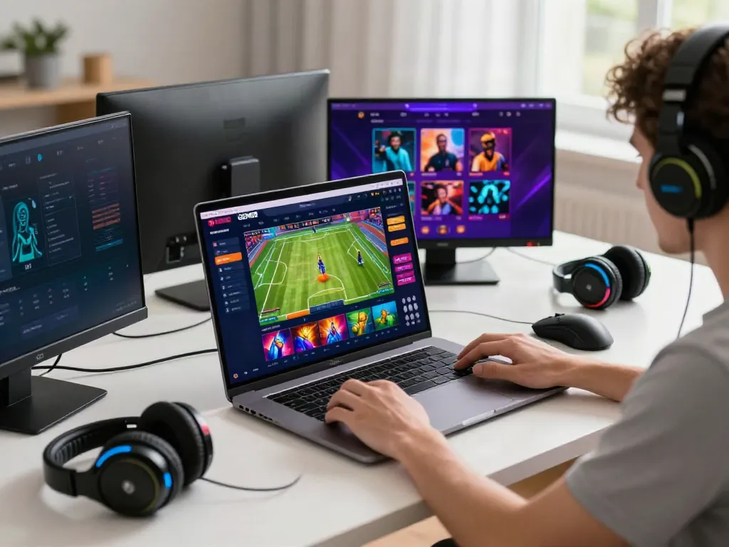 Dynamic gaming experience on GEM88 platform with vibrant interface and enthusiastic player.