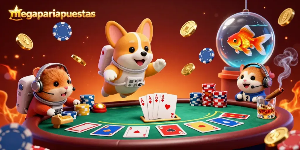 Visualiza la experiencia de apuestas en megapariapuestas con un corgi astronauta en un casino espacial.
