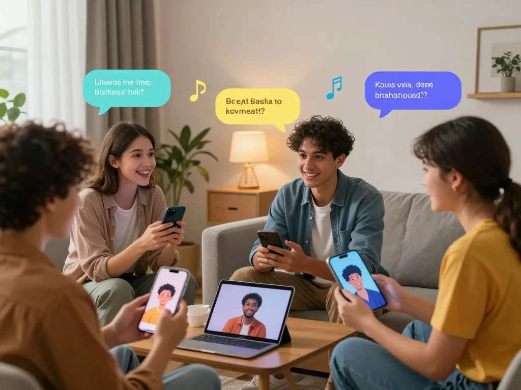 Engaging spicy AI chat experience in a cozy digital interaction setting