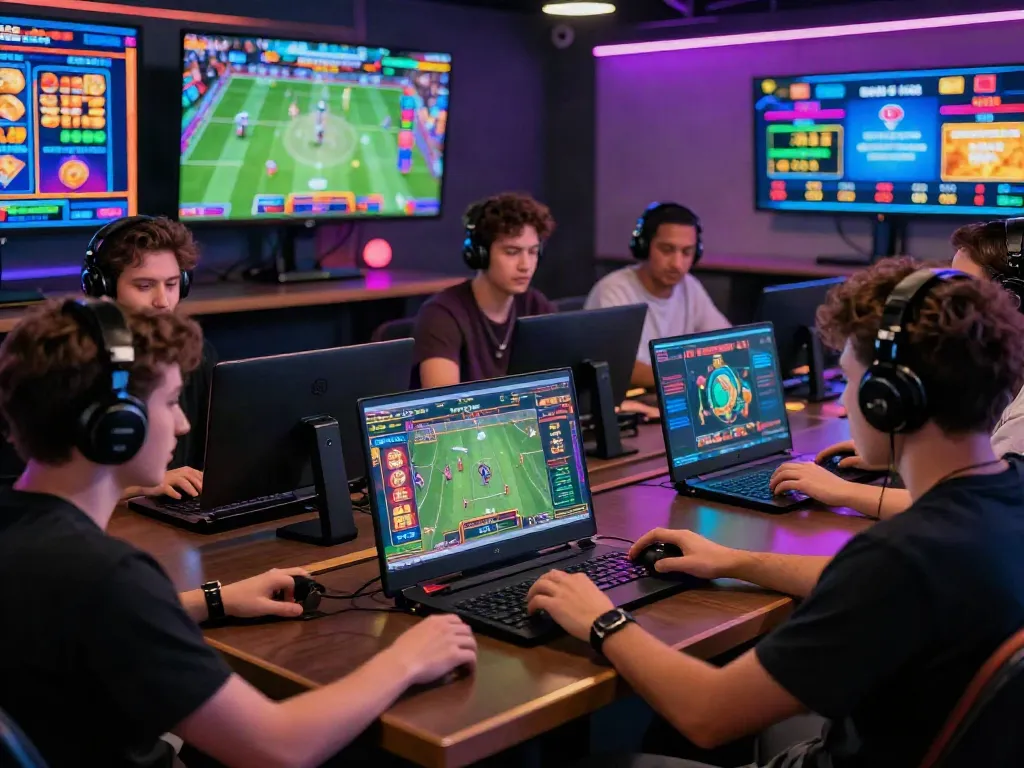 Engaging players at https://nbet.group/ in a vibrant online gaming environment showcasing various games and sports.