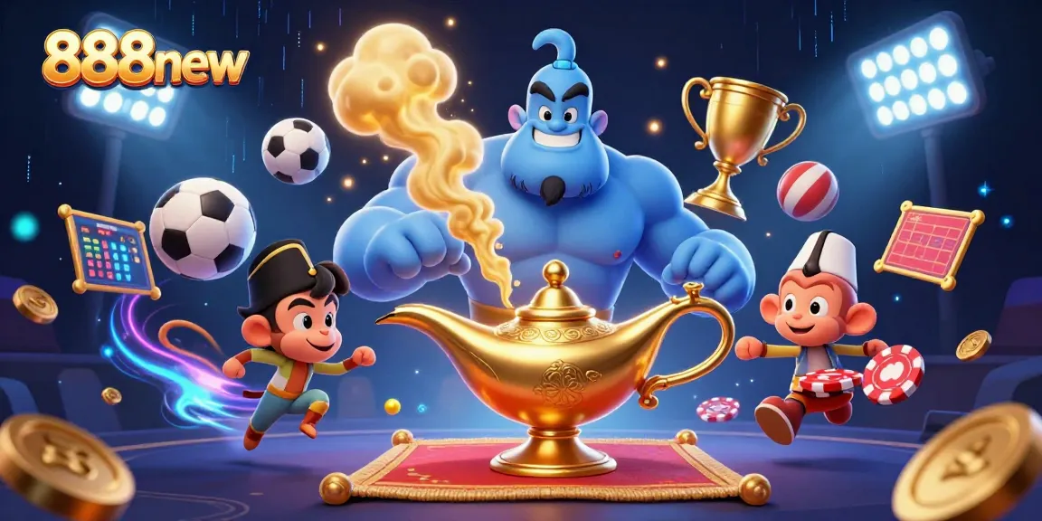 Experience thrilling gameplay with 888new's vibrant casino scene showcasing sports betting excitement.