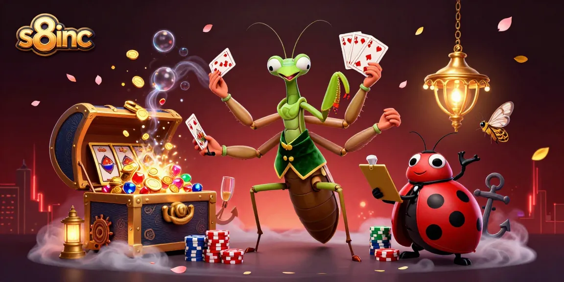Experience thrilling gaming action with s8inc's vibrant casino scene featuring engaging characters and rich details.