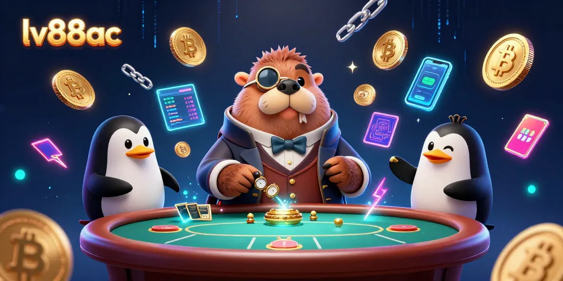 Experience thrilling betting at lv88ac with vibrant characters in a fanciful poker scene.