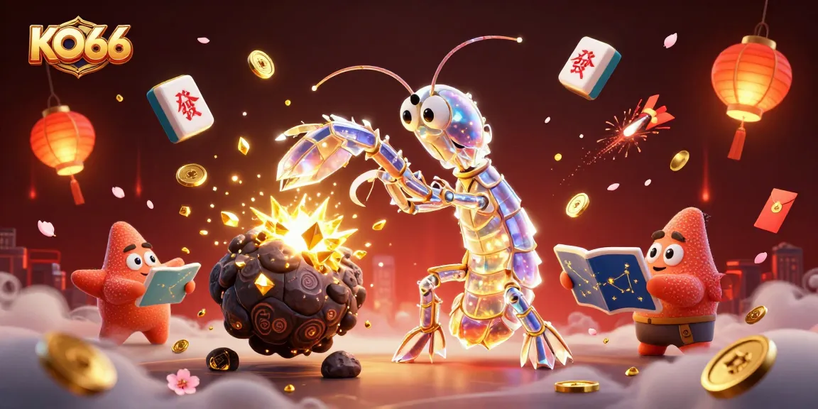 Experience KO66 thrilling games with galactic samurai amidst exploding treasure and dynamic casino elements.